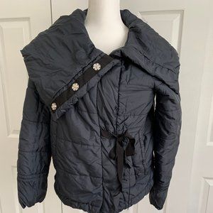 Marc Jacobs Women's Mock Neck Button Puffer Jacket